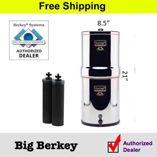 Big Berkey 2.25 Gallons w/Filters (Refurbished) Authorized Dealer