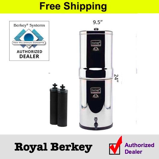 Royal Berkey 3.25 Gallons w/Filters (Refurbished) Authorized Dealer FR –  Live Healthy
